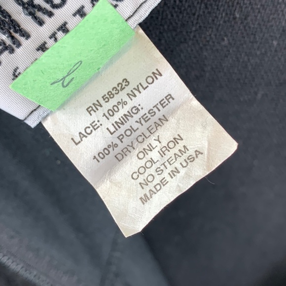 Susan Roselli for ViJack Black Lace Dress Size 10 - Picture 7 of 7